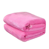 Fleece Throw Blanket for Couch,Super Soft Fuzzy Flannel Throw for Sofa, Luxury Plush Microfiber Bed Blanket, Cozy Home Decorative Velvet Gift Blanket,Fuzzy and Anti-Static(Grey 70x100cm) Pink 70x100cm