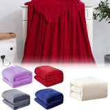 Fleece Throw Blanket for Couch,Super Soft Fuzzy Flannel Throw for Sofa, Luxury Plush Microfiber Bed Blanket, Cozy Home Decorative Velvet Gift Blanket,Fuzzy and Anti-Static(Grey 70x100cm) White 70x100cm
