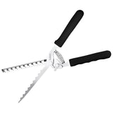 Rib Membrane Remover, Stainless Steel Cooking Accessories, Ergonomic BBQ Accessories, Dishwasher Safe Grilling Accessories, Barbecue Tool Set - Gift for Men, 1 Pcs, 11.0x1.5 11.0" x 1.5" Black
