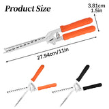 Rib Membrane Remover, Stainless Steel Cooking Accessories, Ergonomic BBQ Accessories, Dishwasher Safe Grilling Accessories, Barbecue Tool Set - Gift for Men, 1 Pcs, 11.0x1.5 11.0" x 1.5" Black