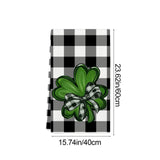 Shamrock Green Dish Towel,Set of 1 St.Patrick's Day Kitchen Towel,Bathroom Decorative Cloth for Irish Decoration Kitchen Bathroom Home Cooking Housewarming Gifts,15 x 24 Inch A