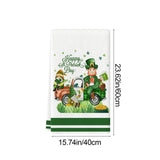 Shamrock Green Dish Towel,Set of 1 St.Patrick's Day Kitchen Towel,Bathroom Decorative Cloth for Irish Decoration Kitchen Bathroom Home Cooking Housewarming Gifts,15 x 24 Inch C