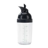 CCMAOLU Salad Dressing Shaker Container,Leak Proof Kitchen Bottle with Dripless Pour & Soft Grip,BPA Free Plastic Design for Sauces,Oil & Homemade Dressings,Easy Cleaning & Operation Black