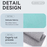 5 PCS Kitchen paper towel/dishcloth/microfiber cleaning cloths | Lint-free | Reusable for home, kitchen, car | Strong water absorption, washable | No streaks, ideal for dishes, glasses, and countertops