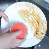 Kitchen Cleaning Sponge | Thick scouring pad | Suitable for dishes, pans, and fruit bowls | Powerful cleaning, durable, and long-lasting(kiwi)