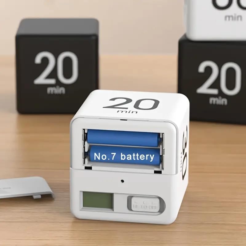 Kitchen Timer - Timer - Cube Timer - Flip Timer - Digital Kitchen Timer - Pomodoro Timer - Time Management - Study Timer - Visual Timer - Kitchen Timer - Countdown - Desk Accessories - Kitchen Timers - Gravity Timer - Red - 1 Piece