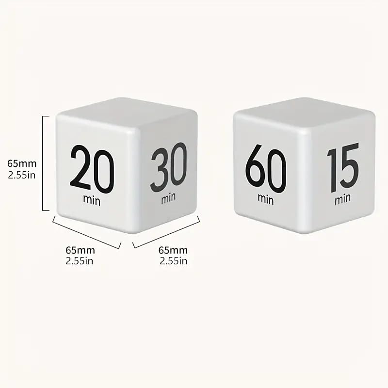 Kitchen Timer - Timer - Cube Timer - Flip Timer - Digital Kitchen Timer - Pomodoro Timer - Time Management - Study Timer - Visual Timer - Kitchen Timer - Countdown - Desk Accessories - Kitchen Timers - Gravity Timer - Red - 1 Piece