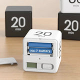 Kitchen Timer - Timer - Cube Timer - Flip Timer - Digital Kitchen Timer - Pomodoro Timer - Time Management - Study Timer - Visual Timer - Kitchen Timer - Countdown - Desk Accessories - Kitchen Timers - Gravity Timer - Black - 1 Piece
