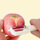 Peeler Set - Potato Peeler - Vegetable Peeler - Asparagus Peeler - Fruit Peeler - Paring Knives - Apple Peeler - Cucumber Peeler - Universal Peeler - Stainless Steel Blade - Kitchen Utensils - Kitchen Tools - Y Peeler - Beige - 2 Pieces