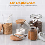 Stainless Steel Measuring Spoons - Measuring Scoop Set - Baking Tools - Kitchen Accessories - Tablespoon and Teaspoon Measure - Coffee Scoop - Stainless Steel - Cookware - Baking Supplies - Dishwasher Safe - Spice Scoops - Silver - 10 Pieces
