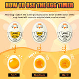 Egg Timer - Cook Along Egg Timer - Kitchen Timer - Egg Timer - Color Change Indicator - Heat Sensitive Sensor - Boil Eggs - Kitchen Gadget - Hard Medium Soft - Kitchen Accessories - Cooking Aid - Funny Gift - Pink - 2 Pieces