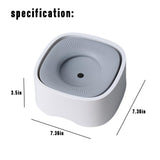 Dog Drinking Bowl - Cat Water Bowl - Anti-Spill Drinking Bowl - Dog Accessories - Anti-Spill - Splash-Proof - Floating Bowl - Travel Drinking Bowl - For Car - Cats - Puppy - Water Dispenser - Pet Gift - Anti-Slobber - Square - Gray - 1 Piece