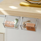 Makeup organizer - Organizer - Storage basket - Storage box - Mirror cabinet - Cable organizer - Chest of drawers - Makeup storage basket - Cosmetics organizer - Bathroom cabinet - Bathroom furniture - Transparent white - 2 pieces
