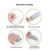 Garlic Peeler - Garlic Press - Garlic Peeler - Kitchen Utensils - Silicone - Silicone Garlic Press - Manual Garlic Press - Garlic Rolling Pin - Gray - 3 Pieces