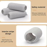 Garlic Peeler - Garlic Press - Garlic Peeler - Kitchen Utensils - Silicone - Silicone Garlic Press - Manual Garlic Press - Garlic Rolling Pin - Gray - 3 Pieces