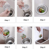 Sink Filter Bags - Sink Strainer - Sink Filter - Disposables - Sink Organizer - Anti-Clogging - Kitchen Accessories - Drain Strainer - White - 200 Pieces