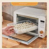 Food Storage Containers - Freezer Containers - Fridge Organizer - Storage Boxes with Lid - Kitchen Storage Box - Meat Box - Food Container - Stackable - 4 Layers - With Handle - Food Storage Box - Large Capacity - Freezer - Cream White - 1 Piece