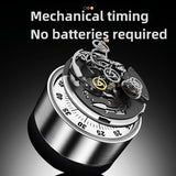 Kitchen Timer - Timer - Kitchen Timer - Egg Timer - Stopwatch - Mechanical Timer - Time Clock - Pomodoro - Kitchen Utensils - Cooking Utensils - Baking Utensils - Gadgets - Alarm Clock - Clock - Stainless Steel - Magnet - Cooking - Black - 1 Piece