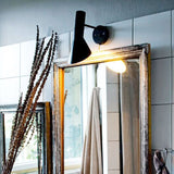 Modern Wall Light with Switch Adjustable E27 Reading Lamp Black