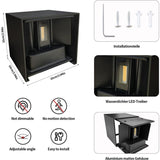 12W LED Wall Light 3000K Adjustable Beam Angle IP65 Waterproof Warm White