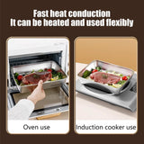 Large Stainless Steel Food Containers, Stainless Steel Dumpling Box, Rectangle Food Storage Box, Leak Proof Plastic Lid, Airtight Meat Storage Container, for Fridge, Kitchen, Dishwasher Safe Silver