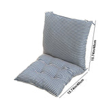 High Back Chair Cushions with Ties, 15.7" Indoor Outdoor Rocking Patio Chair Cushions, Non-skid No-Slip Onepiece Dining Chair Pad for Kitchen Dining Room Living Room Black