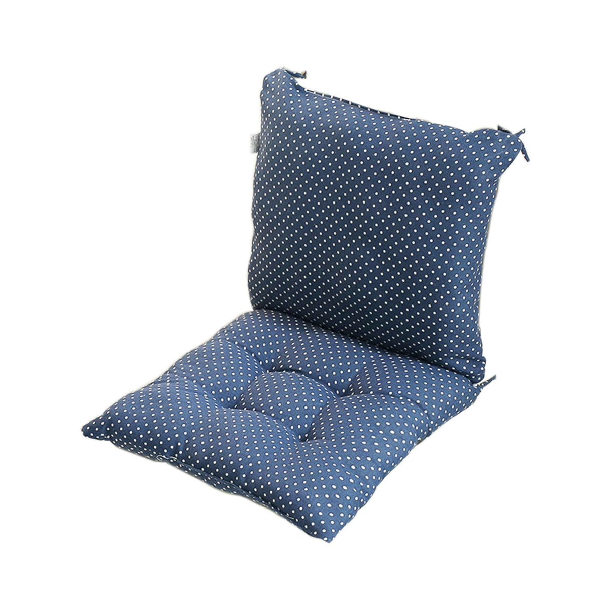High Back Chair Cushions with Ties, 15.7" Indoor Outdoor Rocking Patio Chair Cushions, Non-skid No-Slip Onepiece Dining Chair Pad for Kitchen Dining Room Living Room Blue
