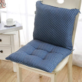 High Back Chair Cushions with Ties, 15.7" Indoor Outdoor Rocking Patio Chair Cushions, Non-skid No-Slip Onepiece Dining Chair Pad for Kitchen Dining Room Living Room Blue