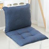 High Back Chair Cushions with Ties, 15.7" Indoor Outdoor Rocking Patio Chair Cushions, Non-skid No-Slip Onepiece Dining Chair Pad for Kitchen Dining Room Living Room Blue