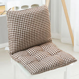 High Back Chair Cushions with Ties, 15.7" Indoor Outdoor Rocking Patio Chair Cushions, Non-skid No-Slip Onepiece Dining Chair Pad for Kitchen Dining Room Living Room Brown