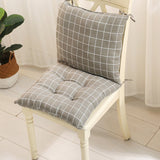 High Back Chair Cushions with Ties, 15.7" Indoor Outdoor Rocking Patio Chair Cushions, Non-skid No-Slip Onepiece Dining Chair Pad for Kitchen Dining Room Living Room Khaki