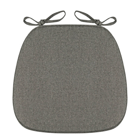 Chair Cushion with Ties for Dining Chairs, 16x17" Memories Foam Non-slip Chair Pad with Machines Washable Cover and Zipper, Detachable Cushion for Kithchen Living Room Office A