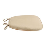 Chair Cushion with Ties for Dining Chairs, 16x17" Memories Foam Non-slip Chair Pad with Machines Washable Cover and Zipper, Detachable Cushion for Kithchen Living Room Office C