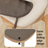 Chair Cushion with Ties for Dining Chairs, 16x17" Memories Foam Non-slip Chair Pad with Machines Washable Cover and Zipper, Detachable Cushion for Kithchen Living Room Office C