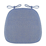 Chair Cushion with Ties for Dining Chairs, 16x17" Memories Foam Non-slip Chair Pad with Machines Washable Cover and Zipper, Detachable Cushion for Kithchen Living Room Office D