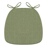 Chair Cushion with Ties for Dining Chairs, 16x17" Memories Foam Non-slip Chair Pad with Machines Washable Cover and Zipper, Detachable Cushion for Kithchen Living Room Office F