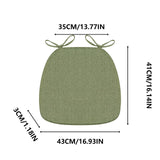 Chair Cushion with Ties for Dining Chairs, 16x17" Memories Foam Non-slip Chair Pad with Machines Washable Cover and Zipper, Detachable Cushion for Kithchen Living Room Office F