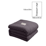 59x39" 100% Cottons Blanket, Soft and Breathable Bed Blanket, Multi-functional Bed Blanket for All Season, Machines Washable Bed Couch for Home Living Room Bedroom Office Travel Coffee