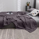 59x39" 100% Cottons Blanket, Soft and Breathable Bed Blanket, Multi-functional Bed Blanket for All Season, Machines Washable Bed Couch for Home Living Room Bedroom Office Travel Coffee