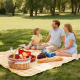 Wicker Picnic Basket with Handles and Linen Cloth Lining, Empty Baskets for Gifts, Woven Easter Basket, Willow Picnic Hamper Garden Harvest Basket, for Easter Egg Gathering, Candy, Toys Red
