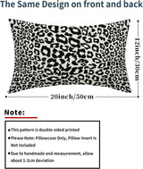 Lime Green White Leopard Print Pillow Covers 18x18 Inch Set of 2 Cheetah Animal Spots Decorative Throw Pillows For Couch Farmhouse Chinoiserie Pillow Cases Home Decor For Room Sofa Bed Porch Outdoor 12" x 20" Wine Red