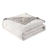Summercome Cooling Quilt, Thin Quilts Summer Lightweight Comforter, Full Washed Cotton, Machine Washable, Soft Comfy Breathable Sleep Blanket for Hot Sleeper, Ultra-Cool Lightweight (Blue, Queen) Queen Light blue