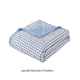 Summercome Cooling Quilt, Thin Quilts Summer Lightweight Comforter, Full Washed Cotton, Machine Washable, Soft Comfy Breathable Sleep Blanket for Hot Sleeper, Ultra-Cool Lightweight (Blue, Queen) Queen White