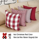 Light Blue Farmhouse Buffalo Plaid Pillow Covers 18x18 Set of 2 Patio Outdoor Decor Neutral Checkered Pillow Covers 18 x 18, Blue and White Gingham 18" x 18" Green