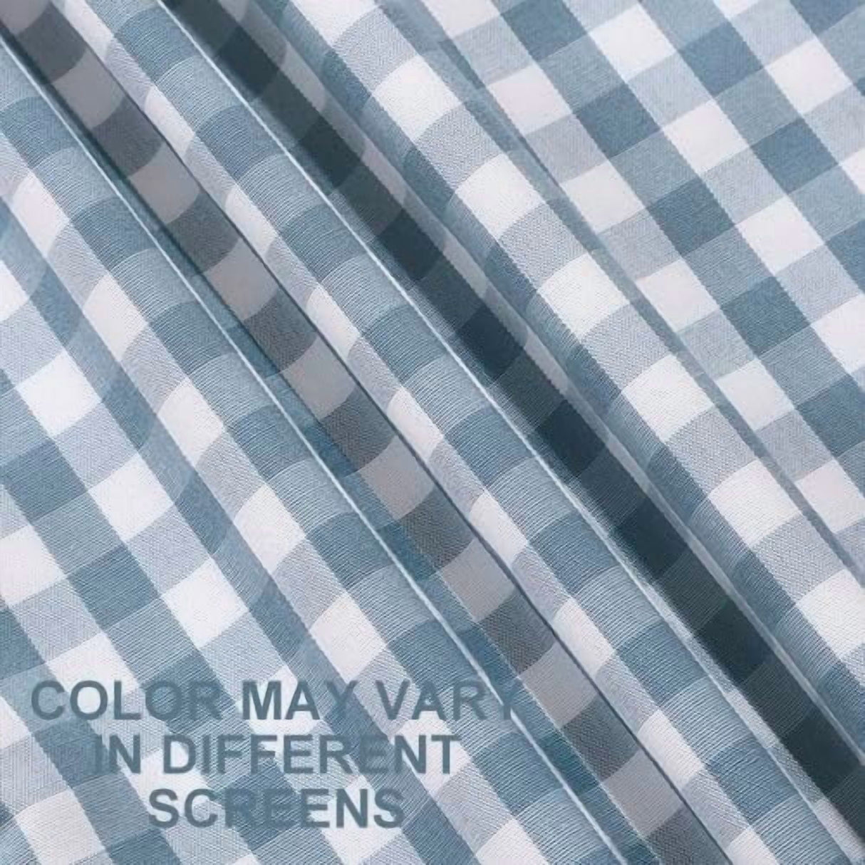 Light Blue Farmhouse Buffalo Plaid Pillow Covers 18x18 Set of 2 Patio Outdoor Decor Neutral Checkered Pillow Covers 18 x 18, Blue and White Gingham Pinstripe 18"x18", Set of 2 Greyish Blue