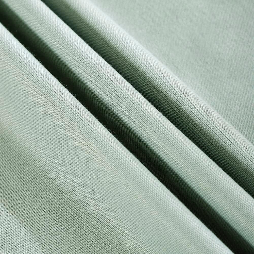 Light Blue Farmhouse Buffalo Plaid Pillow Covers 18x18 Set of 2 Patio Outdoor Decor Neutral Checkered Pillow Covers 18 x 18, Blue and White Gingham Pinstripe 18"x18", Set of 2 Greyish Green