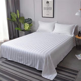 Kdkad Bed Sheets, Pure Linen Sheets, Breathable and Serviceable Line King Size Sheets, Anti-Tear Line Bed Sheets, Machine Washable, Deep Pocket 91×87 in White