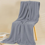 Bath Towel, Oversize Bath Towel, 55×28 Inch Large Microfiber Bath Towels, Soft, Absorbent, and Quick Dry Towels for Bathroom, Pool, Beach, Swim, and Yoga, Large Bathroom Towels for Daily Use 13.4×30 in Gray