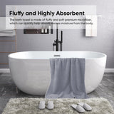 Bath Towel, Oversize Bath Towel, 55×28 Inch Large Microfiber Bath Towels, Soft, Absorbent, and Quick Dry Towels for Bathroom, Pool, Beach, Swim, and Yoga, Large Bathroom Towels for Daily Use 13.4×30 in Gray