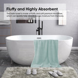 Bath Towel, Oversize Bath Towel, 55×28 Inch Large Microfiber Bath Towels, Soft, Absorbent, and Quick Dry Towels for Bathroom, Pool, Beach, Swim, and Yoga, Large Bathroom Towels for Daily Use 55×28 in Green